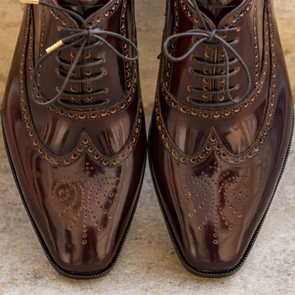 Pantofi oxford 151741 maro - imagine 3