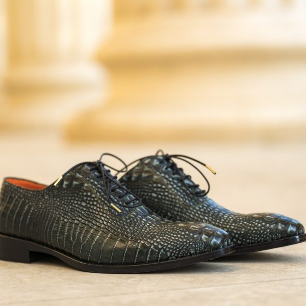 Pantofi Oxford 427 Verde Padure - imagine 3