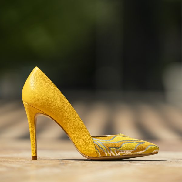 Pantofi Stiletto Aime Yellow - imagine 5