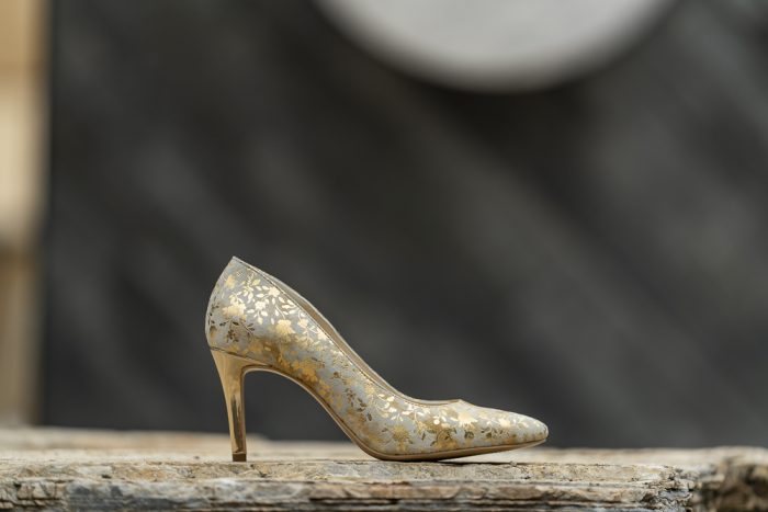 Pantofi Stiletto Adele Golden Flower CONDUR by alexandru 2