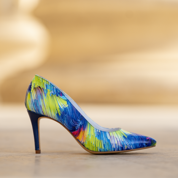 Pantofi Stiletto Adele Magic Blue - imagine 5