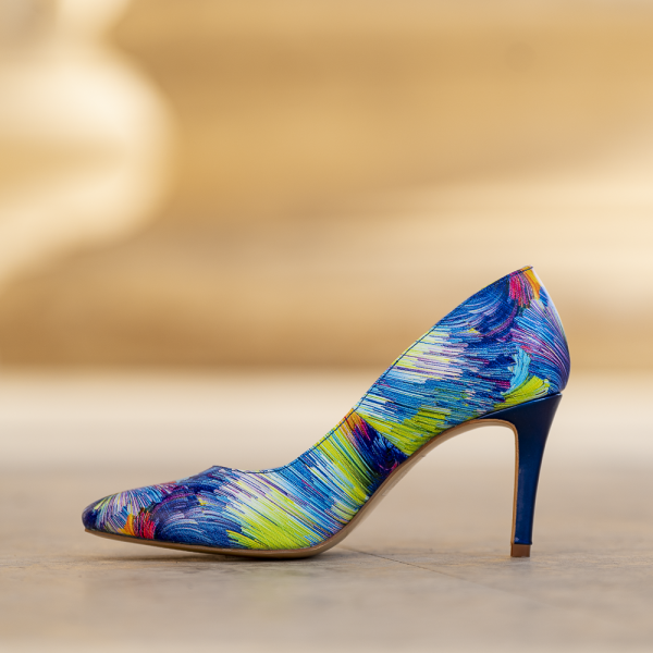 Pantofi Stiletto Adele Magic Blue - imagine 4