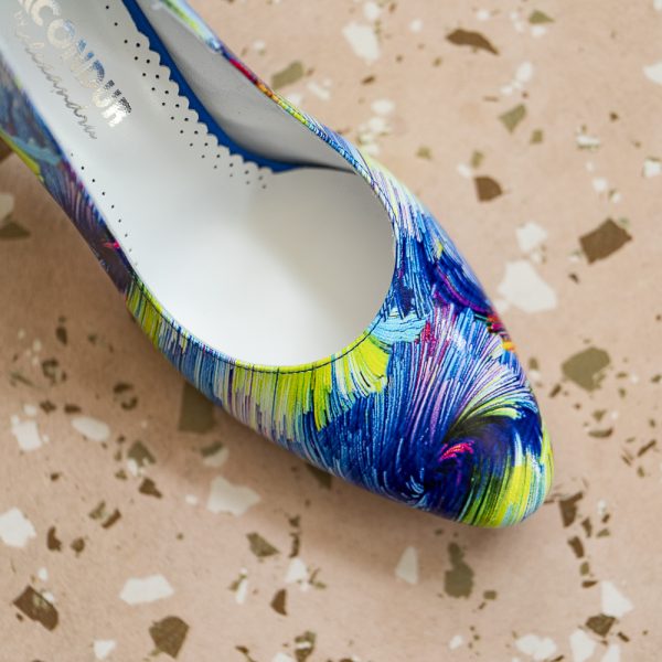 Pantofi Dama Cu Toc Gros Eveline Blue Magic CONDUR by alexandru 2