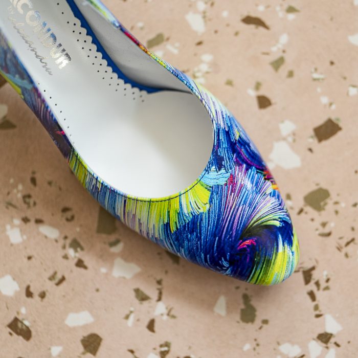 Pantofi Dama Cu Toc Gros Eveline Blue Magic CONDUR by alexandru 2
