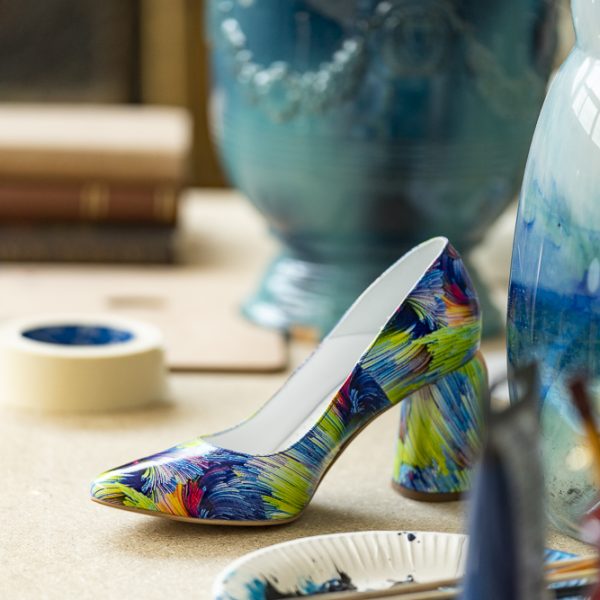Pantofi Dama Cu Toc Gros Eveline Blue Magic CONDUR by alexandru 3
