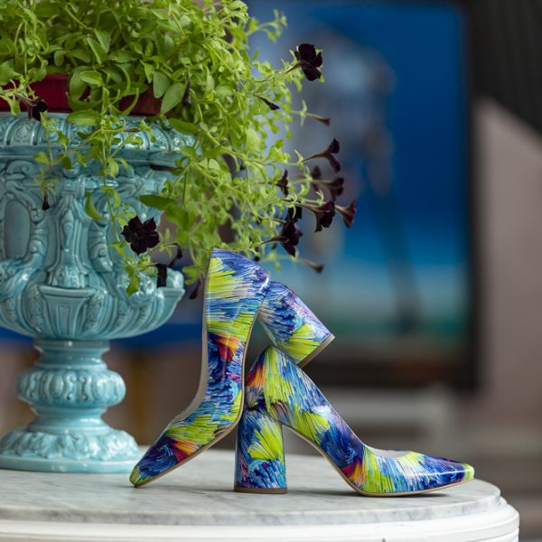 Pantofi Dama Cu Toc Gros Eveline Blue Magic CONDUR by alexandru 5