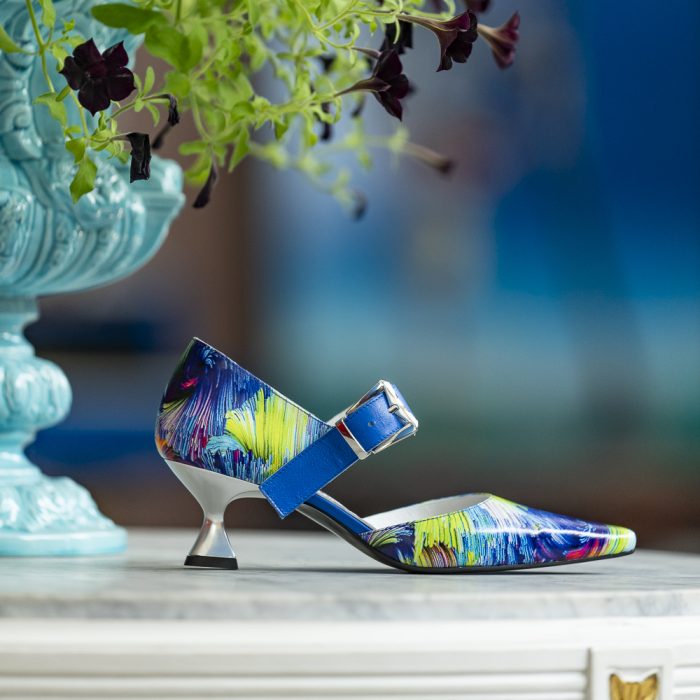 Pantofi Dama Toc Clepsidra Namira Blue Magic CONDUR by alexandru 1