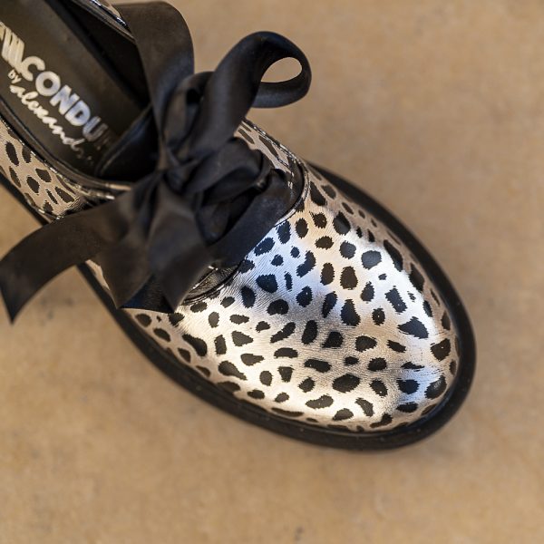 Pantofi Dama Cu Siret Renate Argento - imagine 3