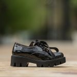 Pantofi Dama Cu Siret Renate Black Animal Print CONDUR by alexandru 1