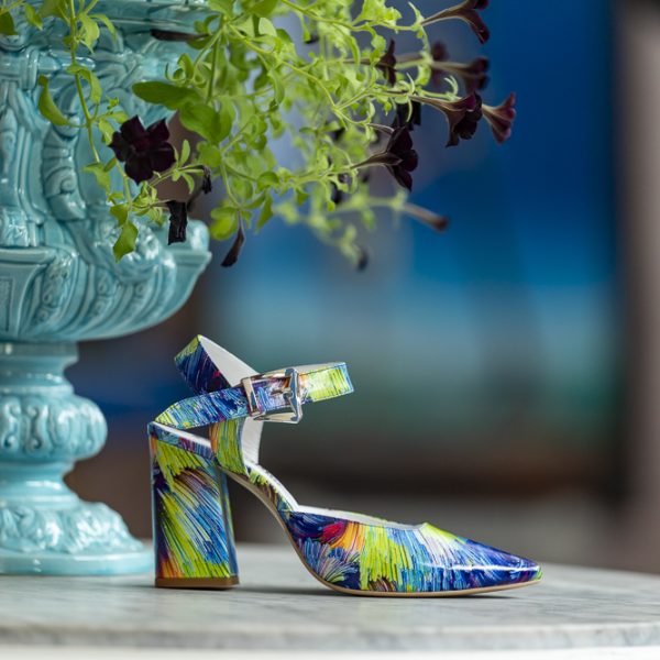 Pantofi Dama Cu Toc Gros Jolie Blue Magic CONDUR by alexandru 2