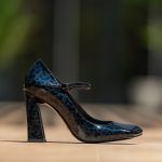 Pantofi Dama Cu Toc Gros Margot Bleumarin CONDUR by alexandru 1