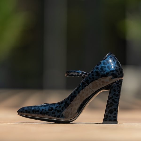 Pantofi Dama Cu Toc Gros Margot Bleumarin CONDUR by alexandru 2