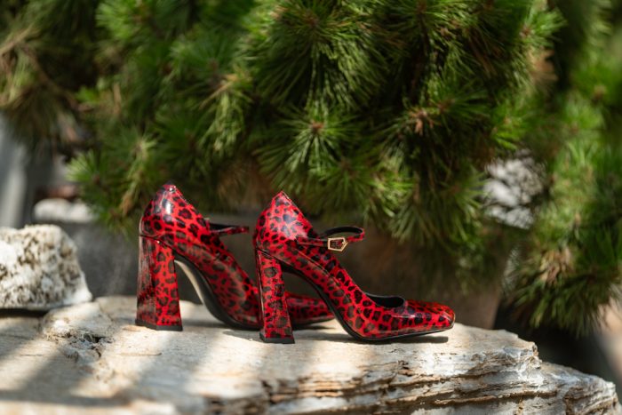 Pantofi Dama Cu Toc Gros Margot Red CONDUR by alexandru 2