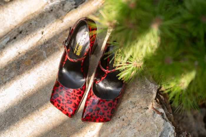 Pantofi Dama Cu Toc Gros Margot Red CONDUR by alexandru 7