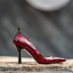 Pantofi Dama Toc Clepsidra Melisa Red CONDUR by alexandru 1