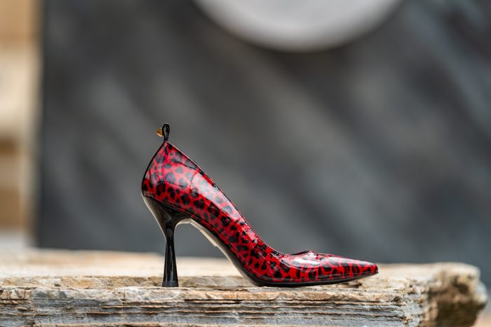 Pantofi Dama Toc Clepsidra Melisa Red CONDUR by alexandru 1