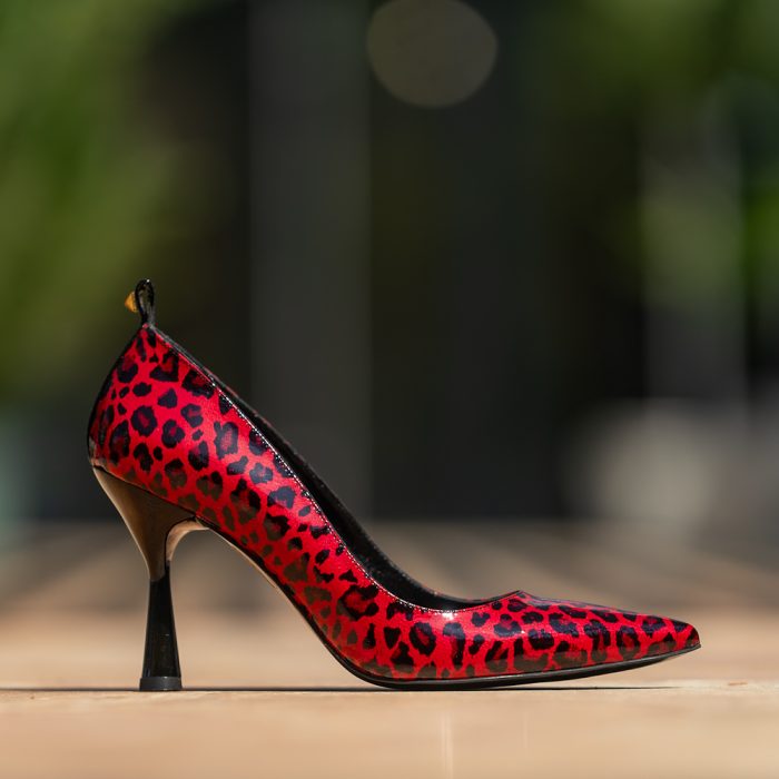 Pantofi Dama Toc Clepsidra Melisa Red CONDUR by alexandru 4