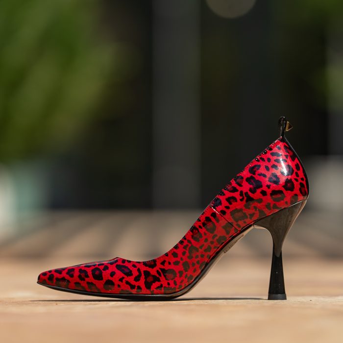 Pantofi Dama Toc Clepsidra Melisa Red CONDUR by alexandru 3