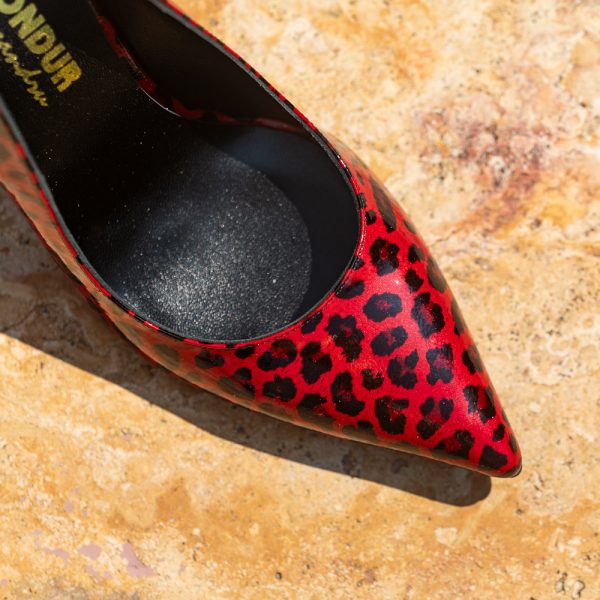 Pantofi Dama Toc Clepsidra Melisa Red CONDUR by alexandru 2
