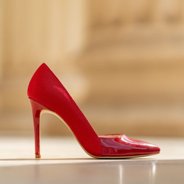 Pantofi Stiletto Aime Red CONDUR by alexandru 1