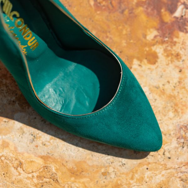 Pantofi Stiletto Marilyn Royal Green CONDUR by alexandru 2