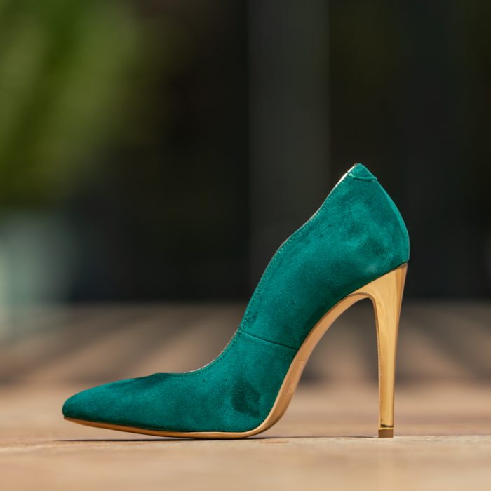 Pantofi Stiletto Marilyn Royal Green CONDUR by alexandru 3