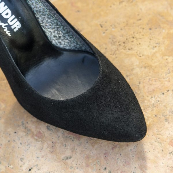 Pantofi Stiletto Adele Black Camoscio CONDUR by alexandru 3