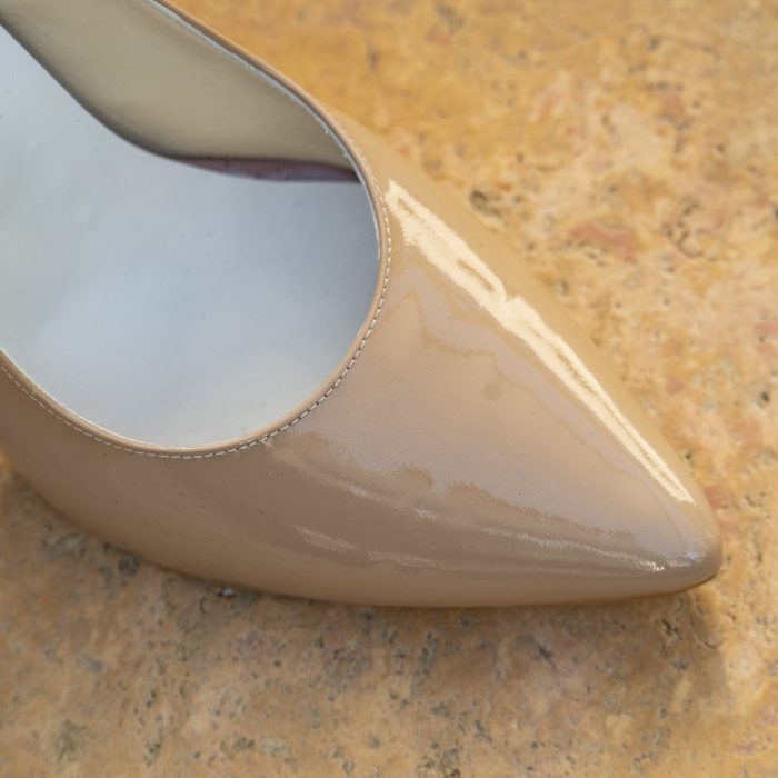 Pantofi Dama cu Toc Gros Victoria Nude CONDUR by alexandru 3