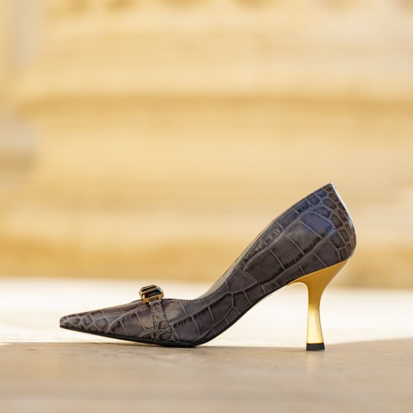 Pantofi Dama Toc Clepsidra Marta Grey - imagine 4