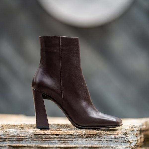 Botine Dama din Piele Naturala Olimpia Brown