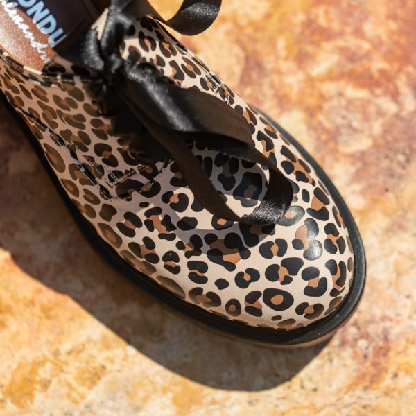 Pantofi Dama Cu Siret Renate Animal Print CONDUR by alexandru 2
