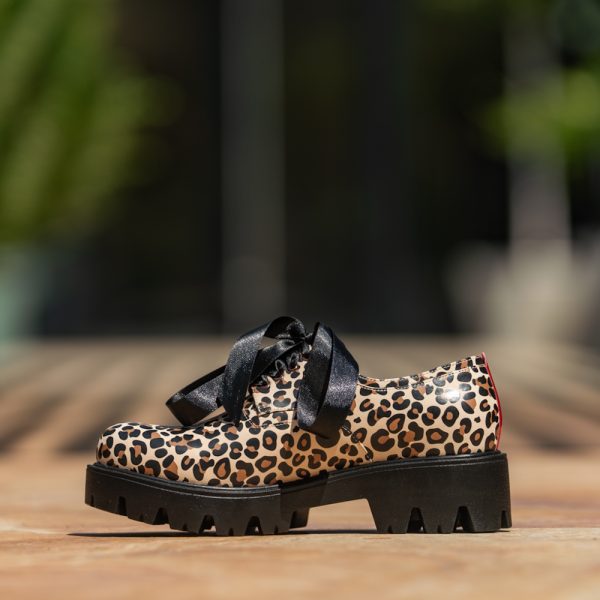 Pantofi Dama Cu Siret Renate Animal Print CONDUR by alexandru 3