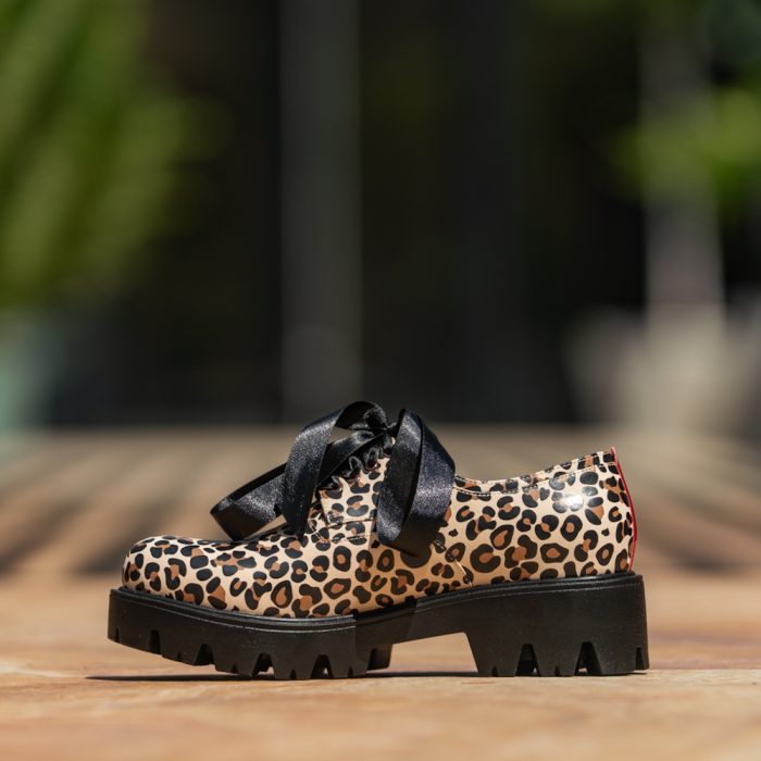 Pantofi Dama Cu Siret Renate Animal Print CONDUR by alexandru 3