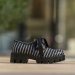 Pantofi Dama cu Siret Renate Alb cu Negru CONDUR by alexandru 1