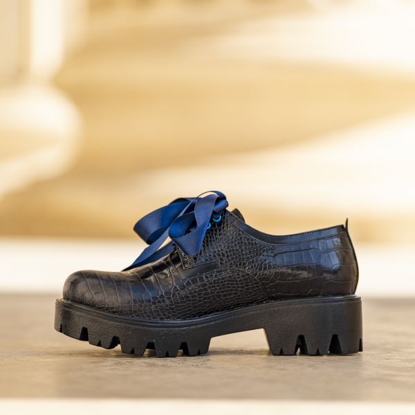 Pantofi Dama cu Siret Renate Earth - imagine 2
