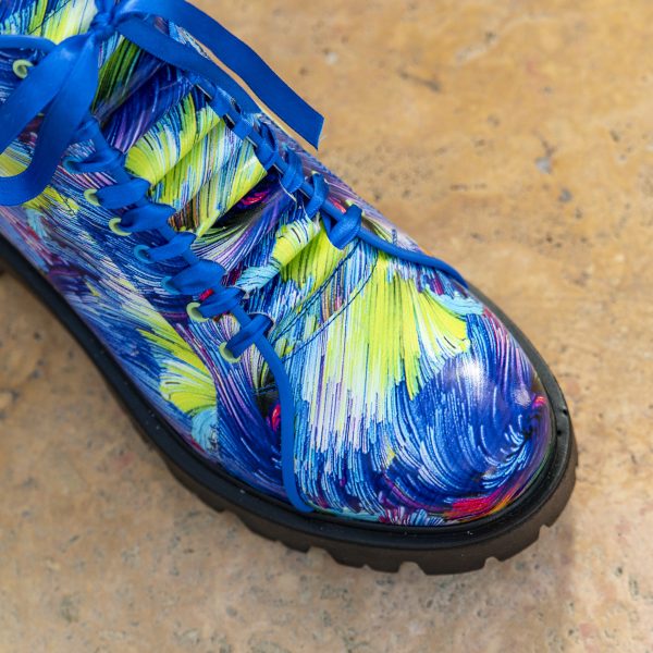 Ghete Dama din Piele Naturala Soren Blue Magic - imagine 2