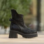 Ghete Dama din Piele Naturala Leila Black CONDUR by alexandru 1