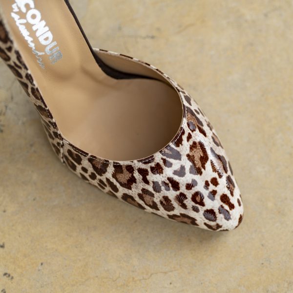 Pantofi Stiletto Aime Beige Sauvage - imagine 3