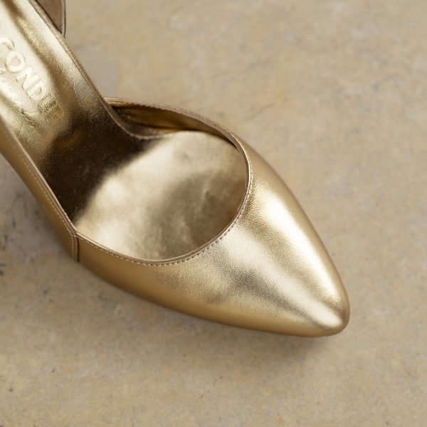 Pantofi Stiletto Aime Gold - imagine 3