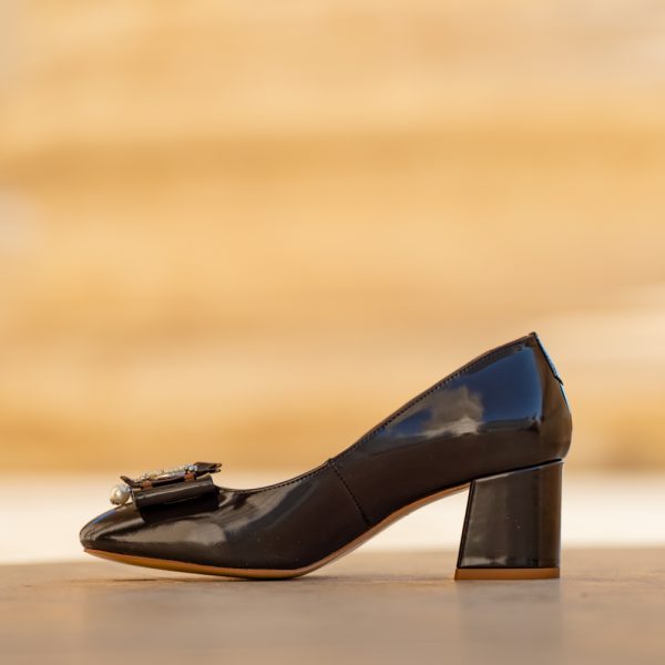 Pantofi Dama cu Toc Gros Mary Brown - imagine 3