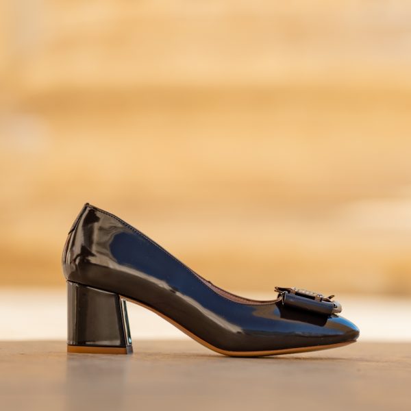 Pantofi Dama cu Toc Gros Mary Brown - imagine 2