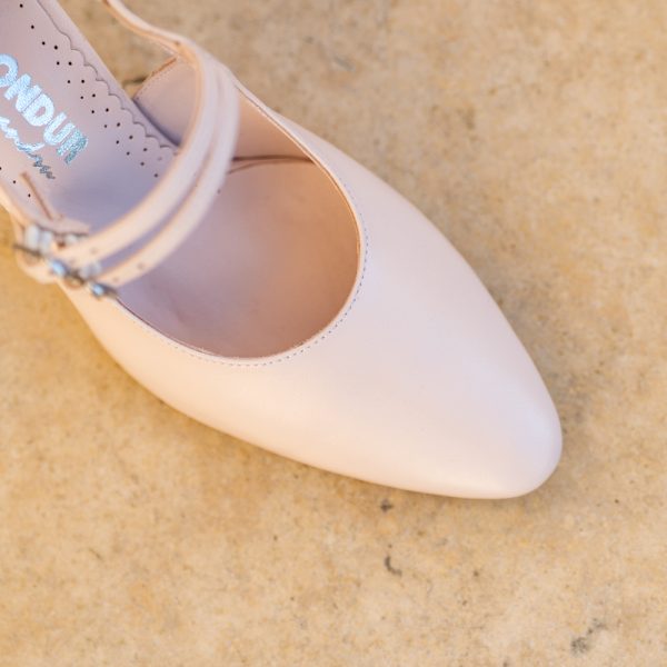 Pantofi Dama Cu Toc Gros Fantasy Nude - imagine 3