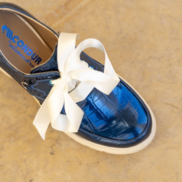Pantofi Dama Cu Talpa Groasa Amani Blue Dream - imagine 3
