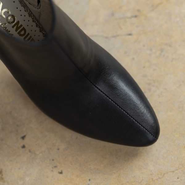 Botine Dama din Piele Naturala Jacqueline Noire - imagine 3