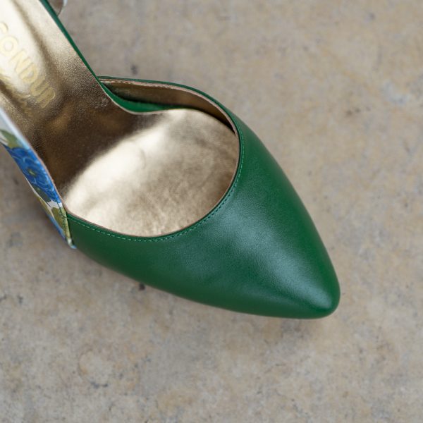 Pantofi Stiletto Aime Blue Flowers - imagine 3