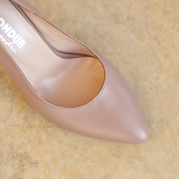 Pantofi Stiletto Adele Cappuccino - imagine 3