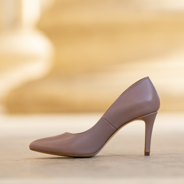 Pantofi Stiletto Adele Cappuccino - imagine 2