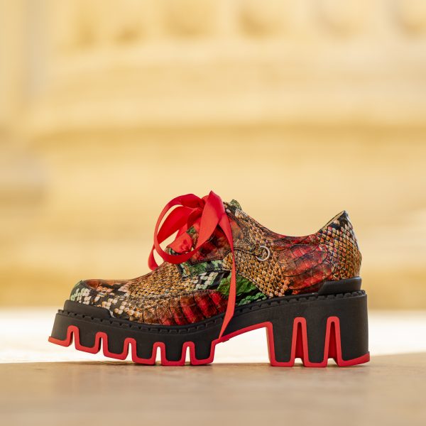 Pantofi Dama Cu Talpa Groasa Amani Colorful - imagine 3
