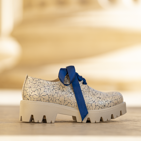 Pantofi Dama cu Siret Renate Pearl - imagine 5
