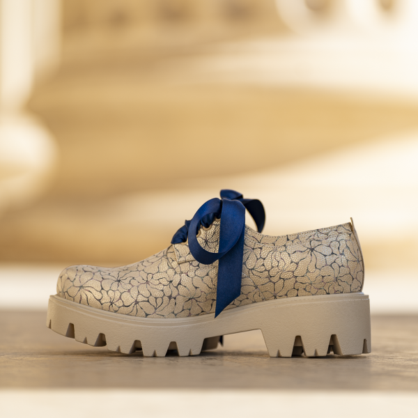 Pantofi Dama cu Siret Renate Pearl - imagine 3